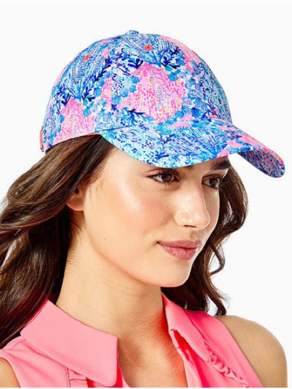 Lilly Pulitzer Run Around Hat in Resort White Sway With Me